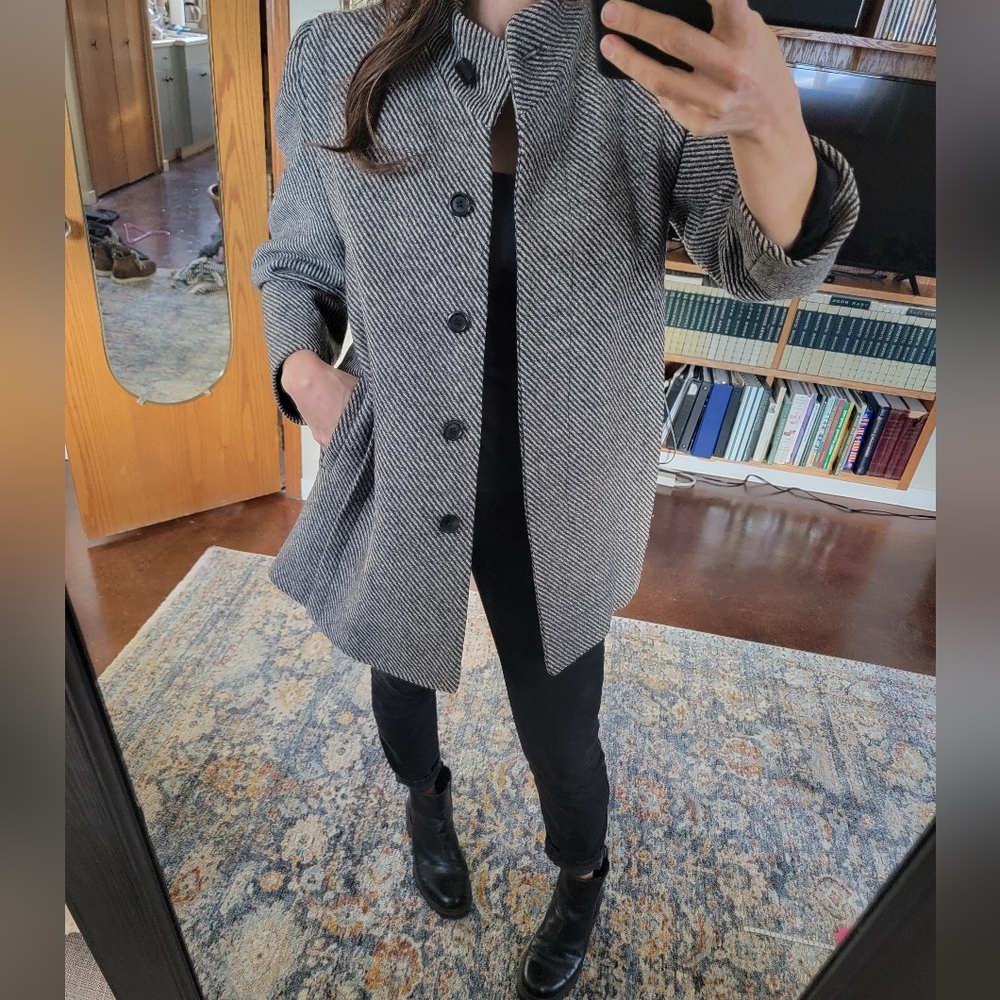 Wool dress coat